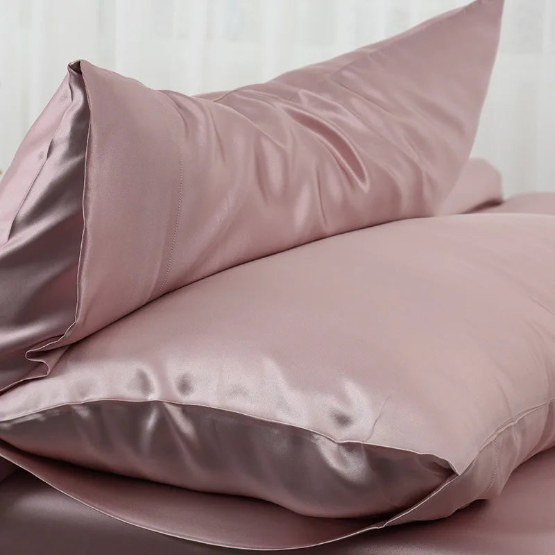 2021 European Fashion  Pure Silk Pillow Case Best Embroidered 100% Mulberry Silk Pillowcases with Customized Box