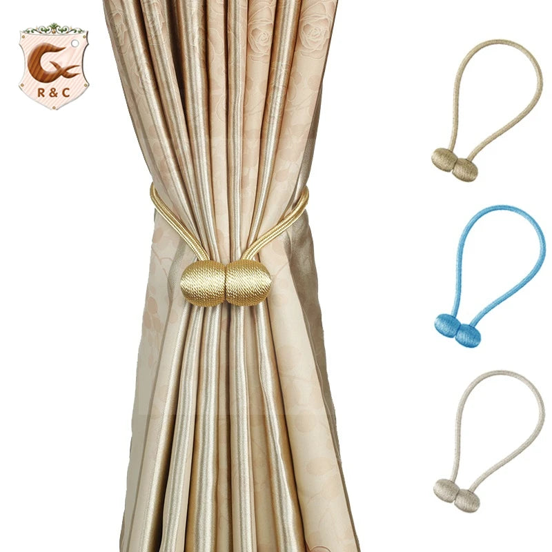 R&C Modern Metal Window Curtain Tieback for Home Decor