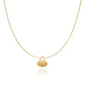 Joolim Jewelry Trendy 18K Gold Plated Summer Holiday Shell Pendant Snake Chain Stainless Steel Necklace for Gift Fashion Jewelry