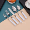 Detachable Colorful Transparent  Handle Flatware Set Kitchen and Table Decorative Cutlery Set for Home Kitchen and Wedding