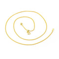 HOT Fashion Jewelry Gold Plated Adjustable S925 Sterling Silver Chain Woven Necklace Retractable Chopin Chains 1/1.2/2mm 50-66cm