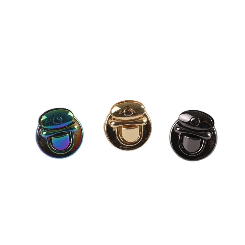 Metal Round Handbag Lock Buckle Hardware Purse Bag Press Locks