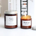240ml 8oz Amber Blue clear Glass Candle Holders Lanterns and Candle Jars