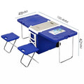 28L Foldable Cooler Boxes With Table and Chairs Multifunctional Camping Ice Cooler Storage for Picnic Freezing Keep Fresh Box