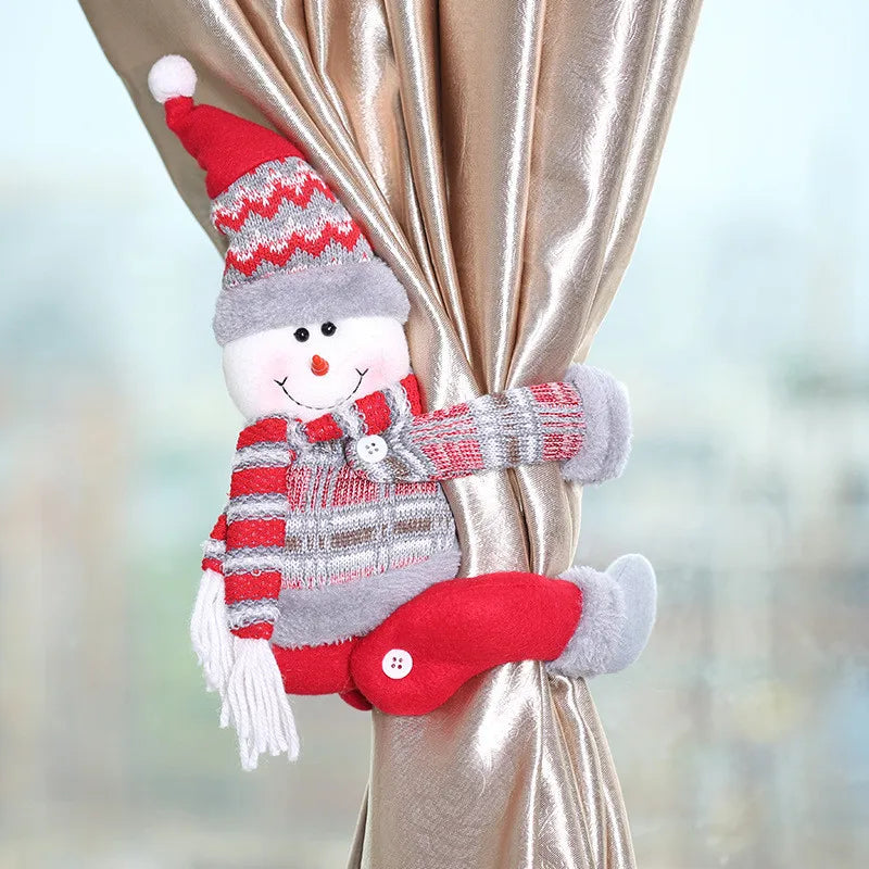 Factory Price Windows Christmas Curtain Holder Merry Christmas Decor for Home Christmas Gifts 2025 Happy New Year 2021