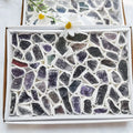 Raw Precious Crystals Carving Crafts Box Amethyst Geode Collection Healing Gemstone Amethyst Druzy Box