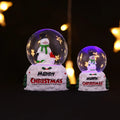 Factory Price Led Light Christmas Snow Globe Boxes Dancing Snowflakes Handmade Water Ball Crafts Xmas Gift Home Decor