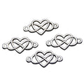 100Pcs Cute Zinc Alloy Love Heart Infinity Charms Connector Pendant for DIY Handmade Anklet Bracelet Jewelry Making Gift Giving