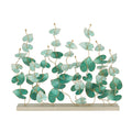 Custom Large Green Leaves Vivid Plant Trees Metal Artwork Ornaments Table Decor