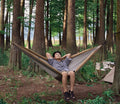 Portable Anti-Rollover Inflatable Outdoor Camping Hammock Durable Polyester Material
