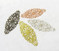 Plum Blossom Filigree Findings Raw Brass Stamping Flower DIY Crafts Making