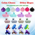 Ionic Hair Brush Scalp Care Massage Brush Soft Silicone Detangler Plastic Beauty Scalp Massager