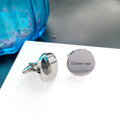 Factory Wholesale High-end Cufflinks Stainless Steel Round Cufflink Custom Logo Clothing Cufflinks for Men Women