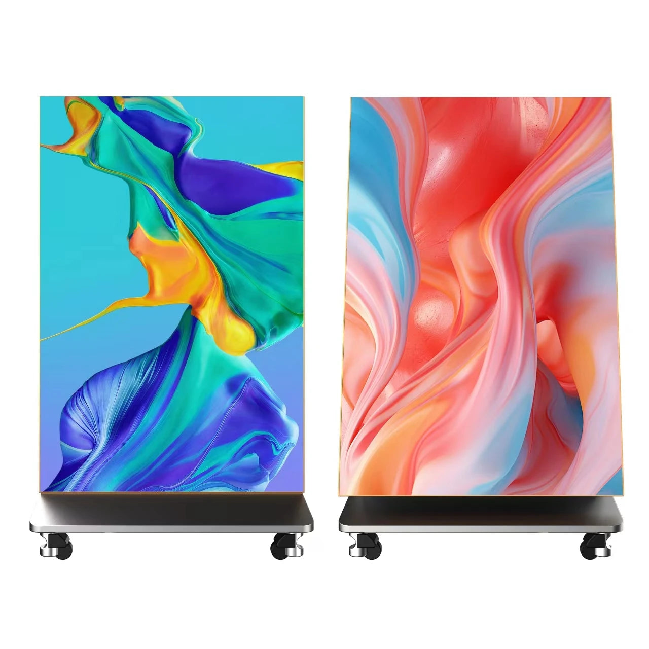 P1.25 P1.53 P1.86 P2 P2.5 Led Poster Screen Digital Billboards Flexible Led Screen Flexible Foldable Led Poster