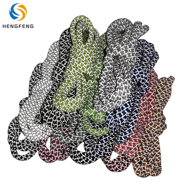 Custom 3M Reflective Round Polyester Shoelaces Multi Color High Vis Safety Laces for Sports Hiking Boots