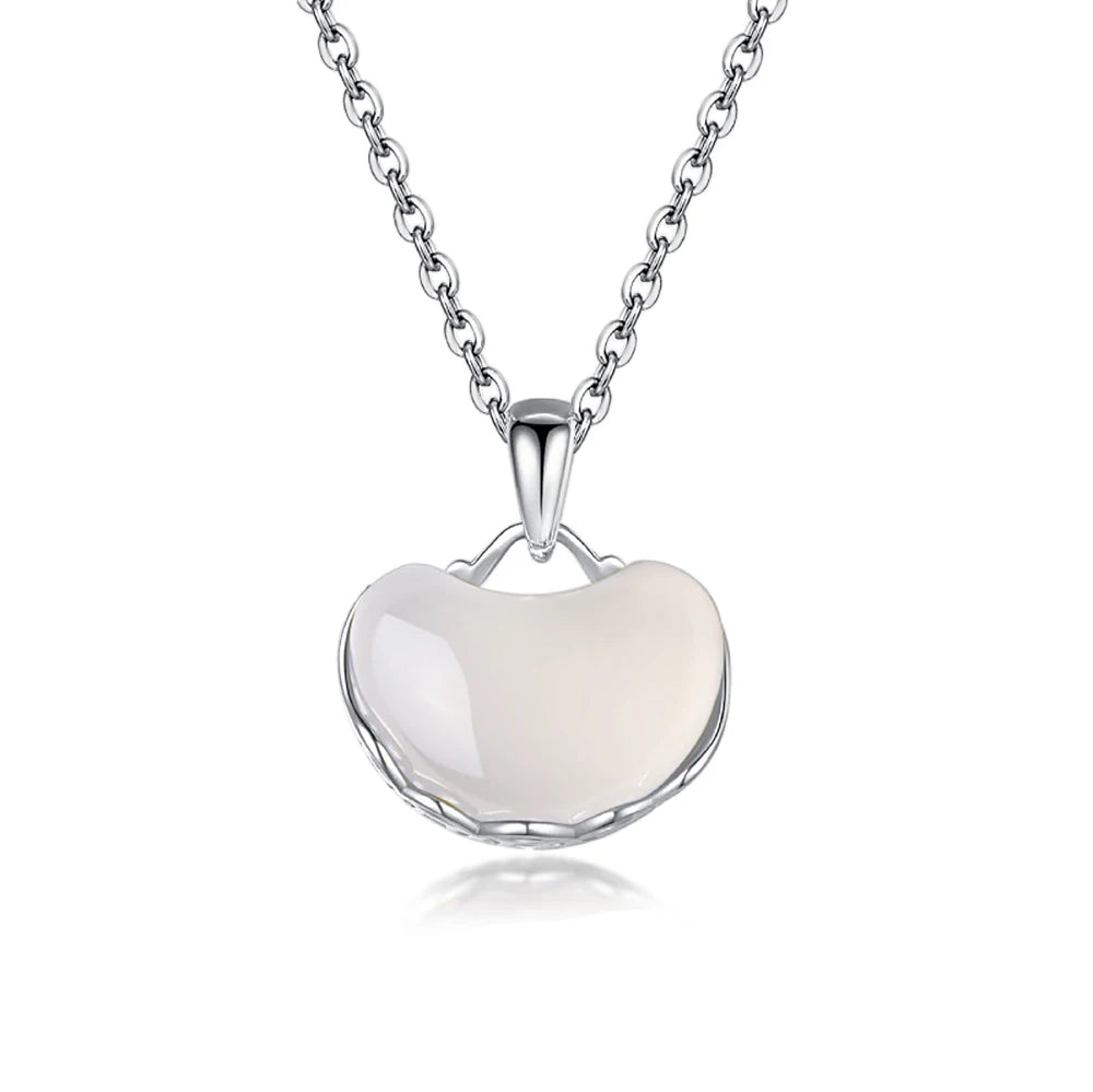 Dylam Factory Price S925 Sterling Silver Hotan Jade Necklaces Women Light Luxury 18K Gold Plated Pendant Necklace Wholesale