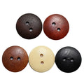Wholesale Round Button Double Hole Bread Shape Button 2 Holes Wooden Button for Clothings Crafts