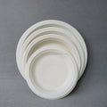 Eco-Friendly Disposable Biodegradable Cornstarch round Plates Commercial Buyer for Hotels Environmentally Friendly