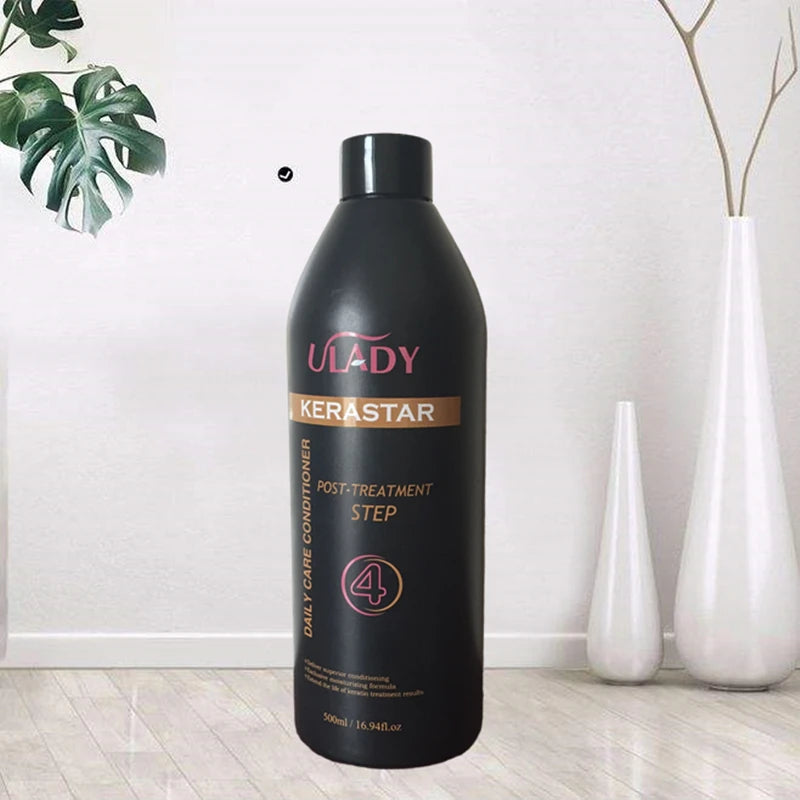 Brazilian Keratin Treatment Home Care Shampoo Conditioner Moisturizing Refreshing Hydrolyzed Keratin Cream for after Care Use