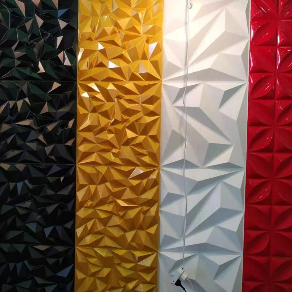 Modern PVC 3D Wall Panels Colorful Interior Decorative Wallpaper Soundproof Waterproof Various Colors Pared 3D Design Wall MegaBDM