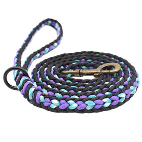 Tactical Custom Solid Fashion Waterproof Polyester Paracord Dog Collar & Leash for Dog Walking