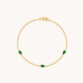 LOZRUNVE Fashion Jewelry Silver 925 Delicate Custom Waterdrop Charm Bracelet Anklet