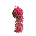 Artificial Hanging Flowers Silk Hanging Plants Violet Flowers Vine Garland for Home Indoor Outdoor