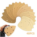 48pcs/set 40sets/carton Mouse Sander Sandpaper Detail Sanding Pads Hook Loop 60-400 Grit