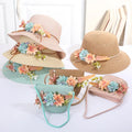 BSBH Summer Baby Sun Straw Hat Cap Children Hats Straw  Paper Breathable Boy Girl Kids Straw Hat New Fashion Foldable Mini Kids