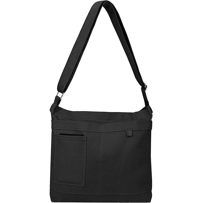 Large Size Zipper Canvas Tote Bag for Women and Girls Portable Reusable Grocery Shoulder Bag