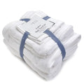 Adult Large White Towels Bath Set Luxury 5 Star Hotel Custom 100% Cotton White Woven Dobby Hand Bath Towels