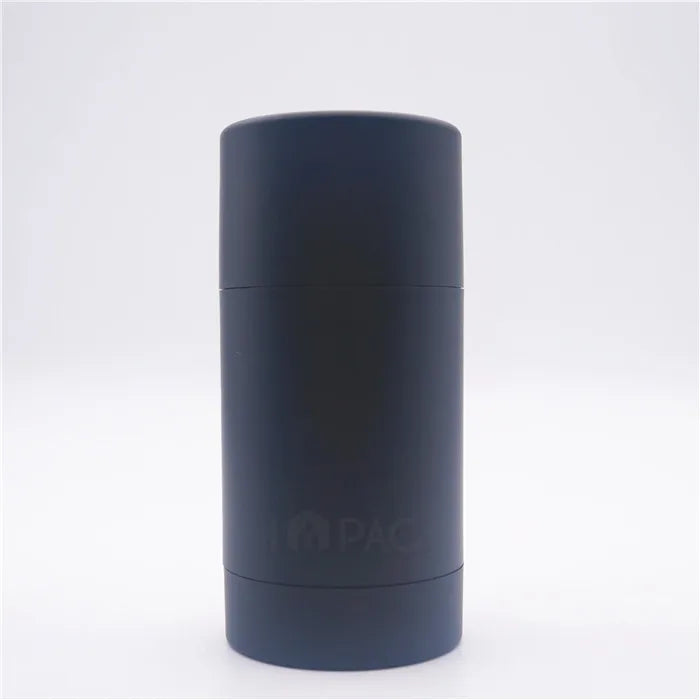 Cosmetic Empty pp Matte Black 50g Twist up Deodorant Stick Tube with Screw Bases