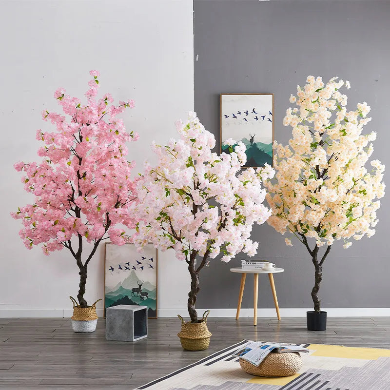 Wedding Centerpieces Contemporary Plastic Artificial Cherry Blossom Tree All-Season for Walkway Decor