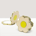 2026 New Metal Petal Flip Cosmetic Mirror Folding Portable Mirror Small Fresh Flowers Cute Double-sided Mirror