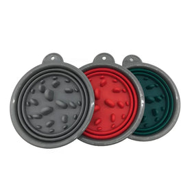 Wholesale Eco-Friendly Silicone Dog Collapsible Travel Bowl Slow Eating & Drinking Food Grade Holder