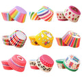 1000PCS/Pack Rainbow Cupcake Wrappers Nonstick Muffin Cases Molds Disposable Cupcake Liners Paper Baking Cups Muffins Liners