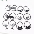 Hot Selling Black Cutout Special Large Hoop Animal Earrings Temperament High Art Earrings