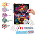 Diamond Paintings New Velvet Canvas Diamond Art Painting Floral Eye DIY ab Drills Diamond Painting Set