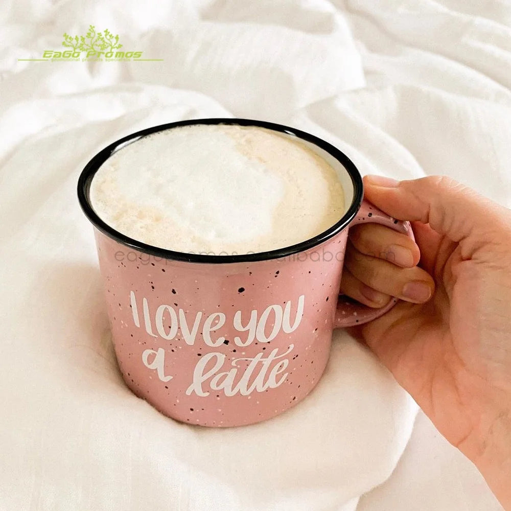 2025 Latest 15oz Customized Ceramic Campfire Sublimation Personalized Coffee Mug Camping Mug