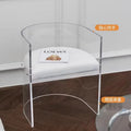 Customized Transparent Acrylic Dining Chair Leisure Style for Home Office Bedroom Hotel Hospital Plastic for Living Room Use