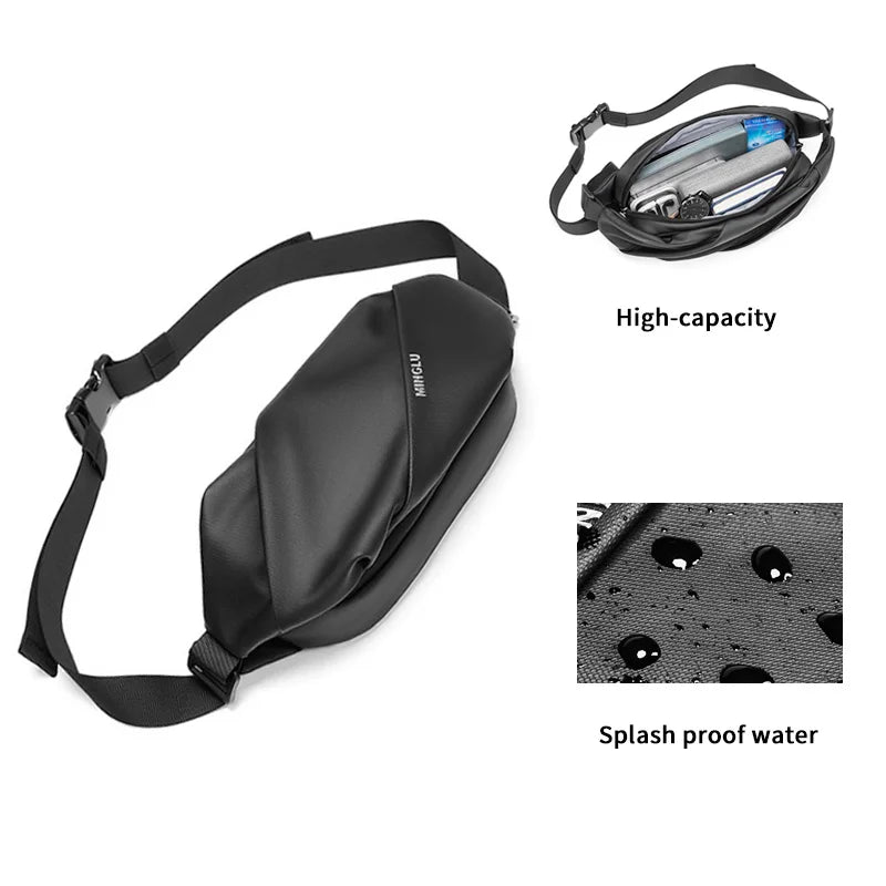 Factory New Design Wholesale Stylish Waterproof Korean Style Men Crossbody Bags Sling Custom Sling Bag Men Sling Bag
