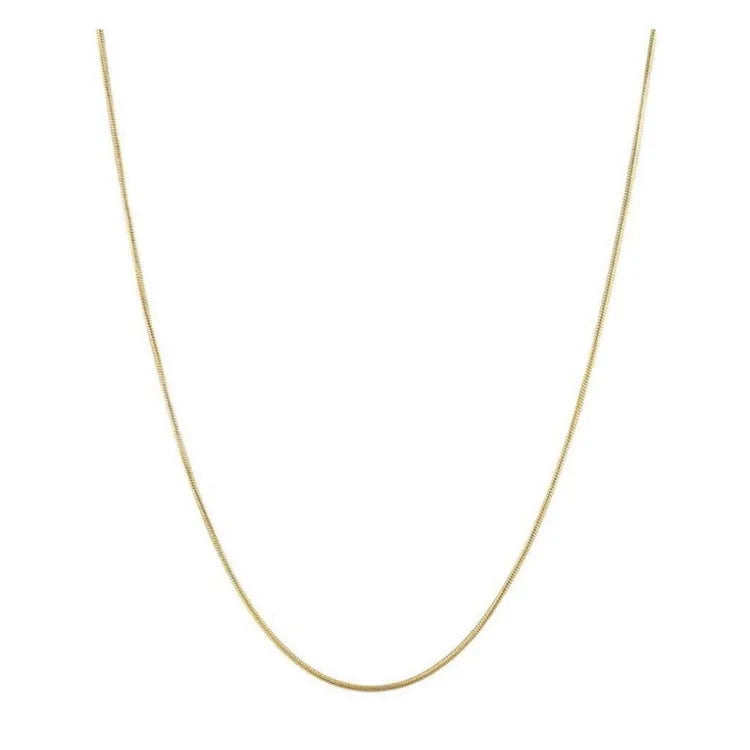 SP Fashion Free Sample 1MM Thin Snake Custom Jewelry 18K Gold Plated Stainless Steel Necklace
