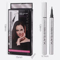 2024 Hot Selling Silver Tube Jet Black Eye Liner Ultra Fine Brush Eyeliner Liquid Maxi Black Eyeliner for Ladies