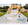 All White Hot Sale Summer Soft Play Equipment White Soft Play Set Outdoor Playground for Kids Party Rental