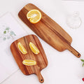 Blank Acacia Wood Cheese Bread Serving Board Wooden Cutting Board with Handle