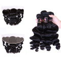 Fast Shipping Wholesale Hair Bundles Human Bulk Transparent Hair Vendor with Bundles and Frontal Set Human Hair Extension