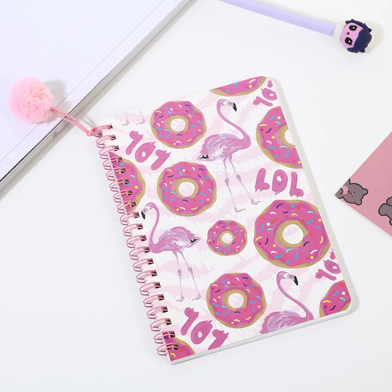 Lovely Hard Cover Design Spiral Binding Notebook