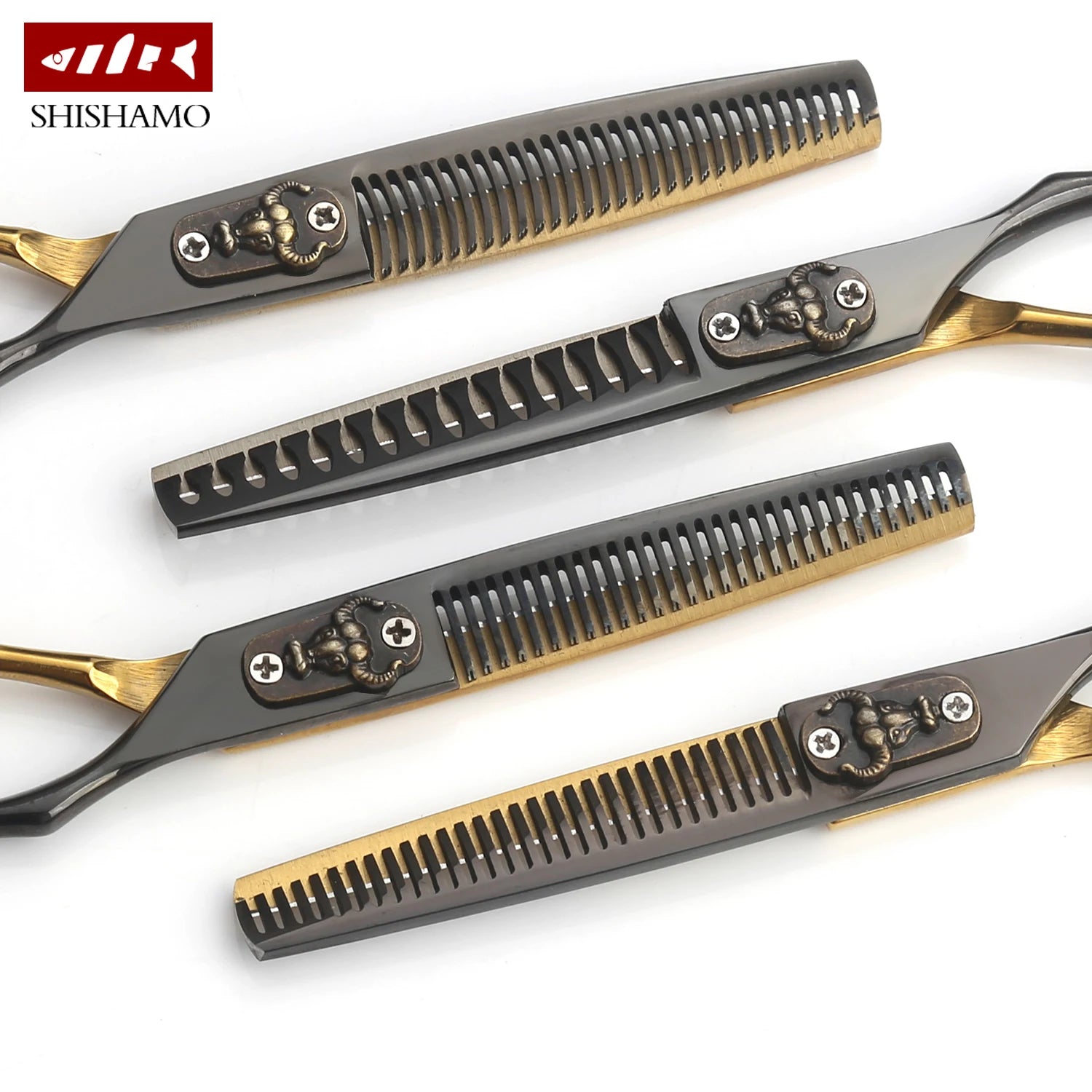 Professional Japan 440C 6 Inch Hairdressing Hair Salon Styling Thinning Scissors Hair Cutting Barber Scissors Set for Salon