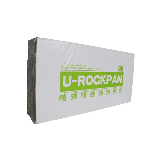 100kg/m3 100 mm Thickness Soundproof Fireproof Rock Wool Insulation Wall Panels