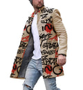 Men's Fashion Winter Trench Coats New Casual Business Overcoats with Turn-up Collar Long Jacket